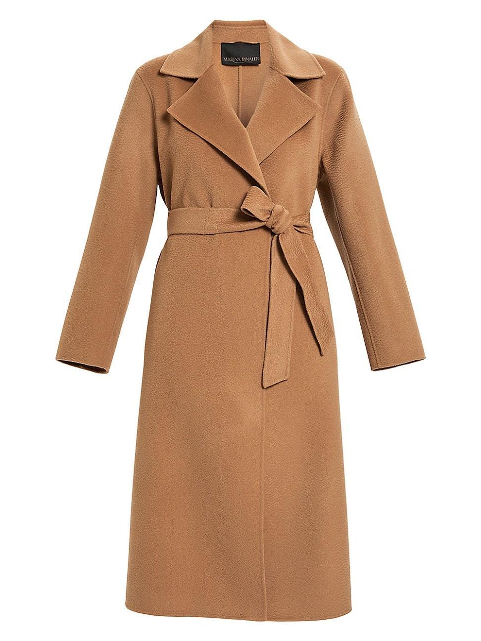 Womens Terra Virgin Wool Belted Coat product image