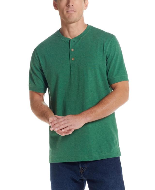 Weatherproof Vintage Mens Short Sleeve Melange Henley T-shirt Product Image