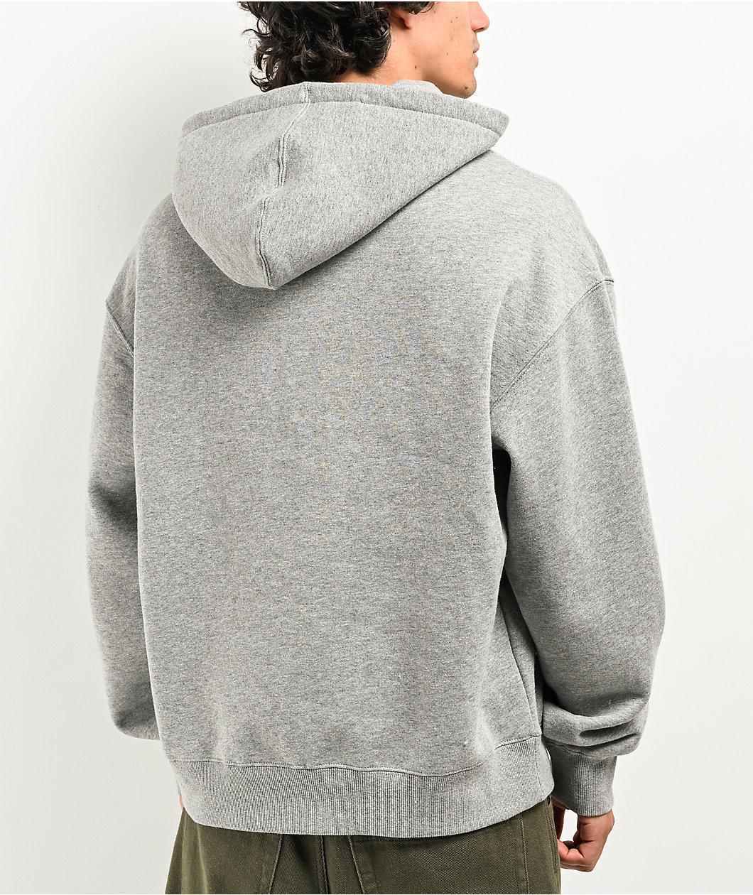 Ninth Hall Fundamentals Heather Grey Boxy Hoodie Product Image