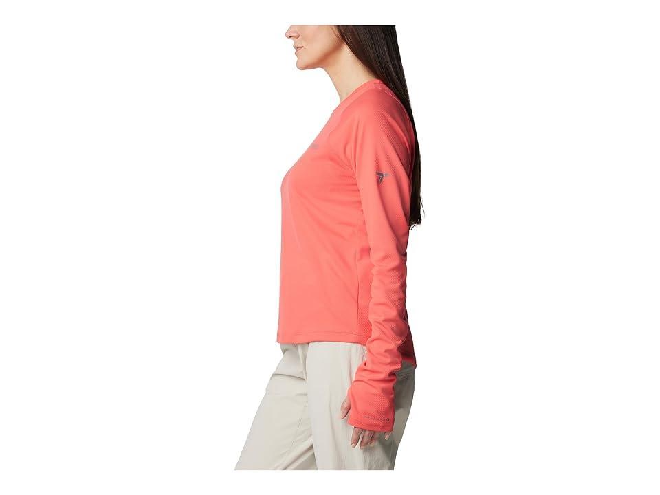 Columbia Summit Valley Long Sleeve Crew (Juicy) Women's Clothing Product Image