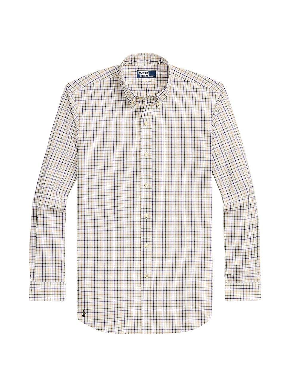 Mens Tattersall Poplin Button-Down Shirt Product Image