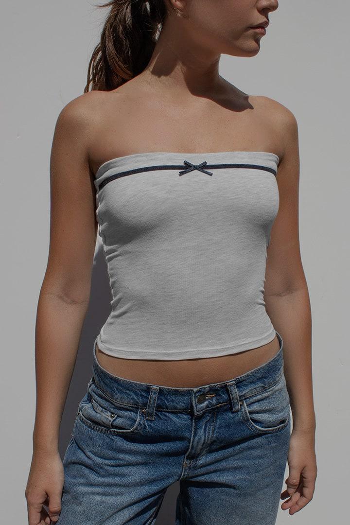 Bandeau top with bow Product Image