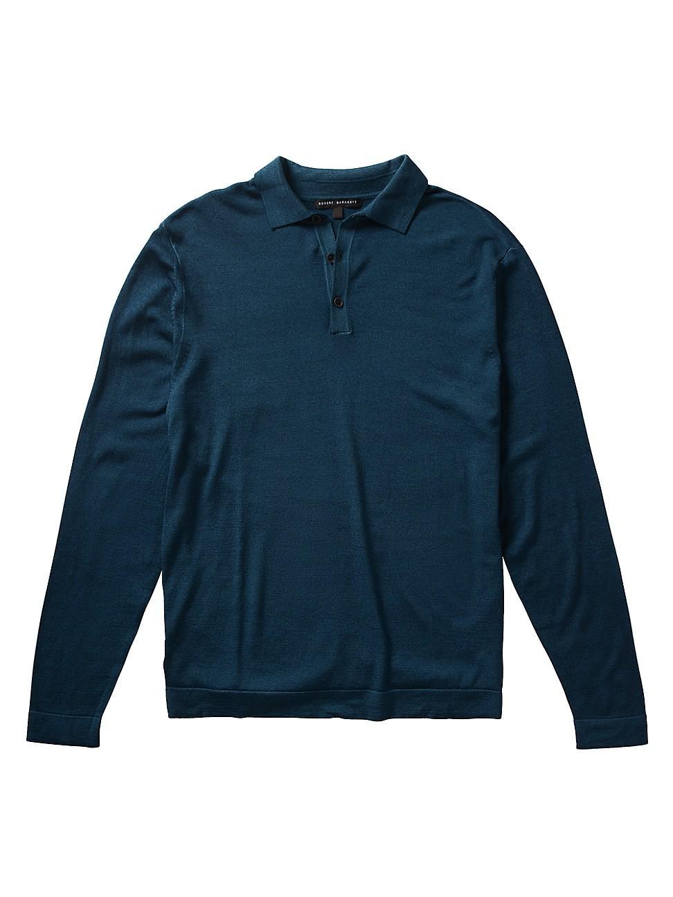 Mens Newbury Wool Knit Polo Sweater Product Image