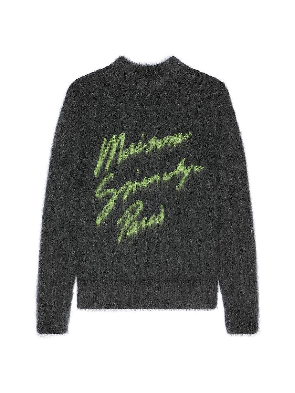 Mens Maison Logo Sweater in Mohair Product Image