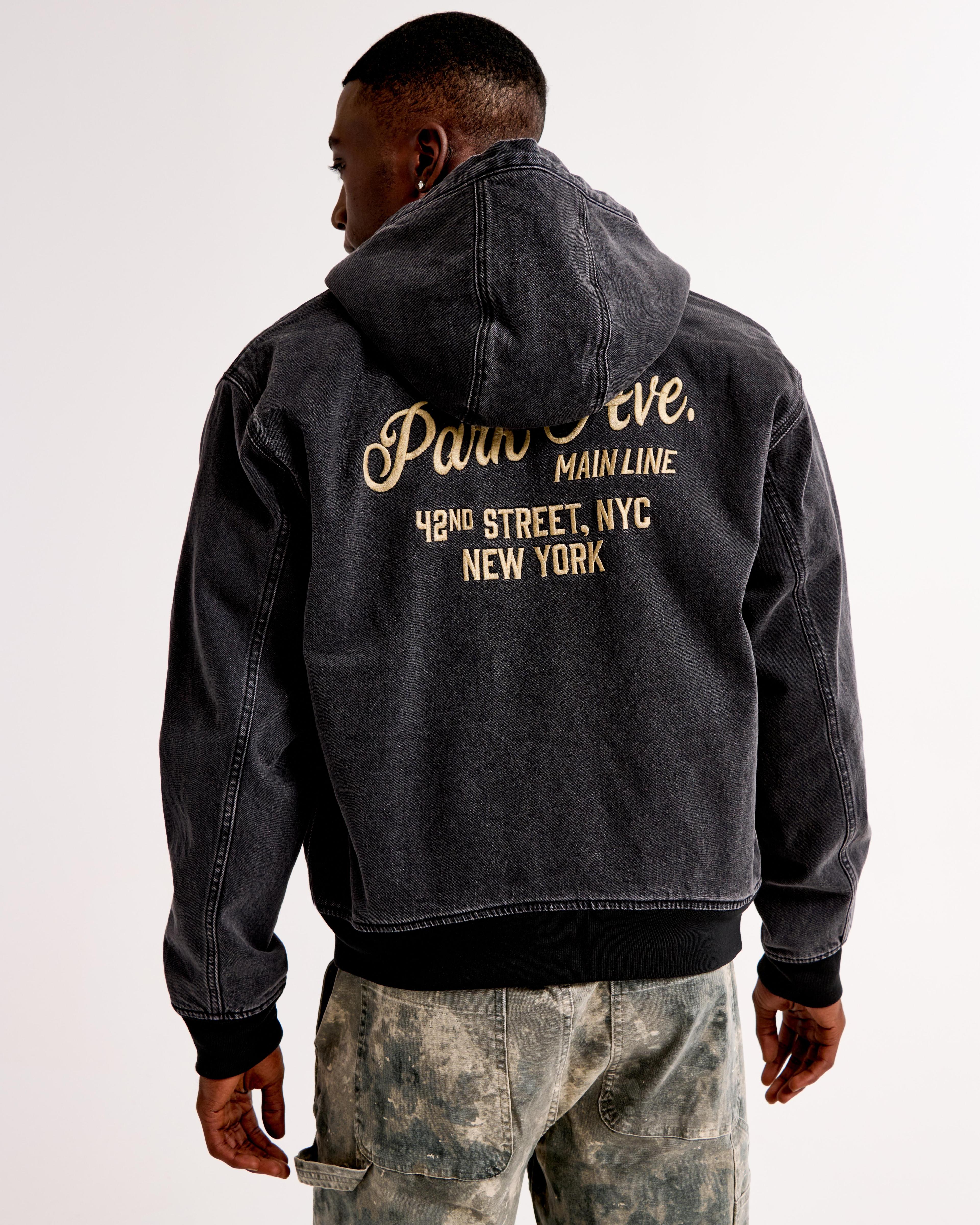 Hooded Workwear Bomber Jacket Product Image