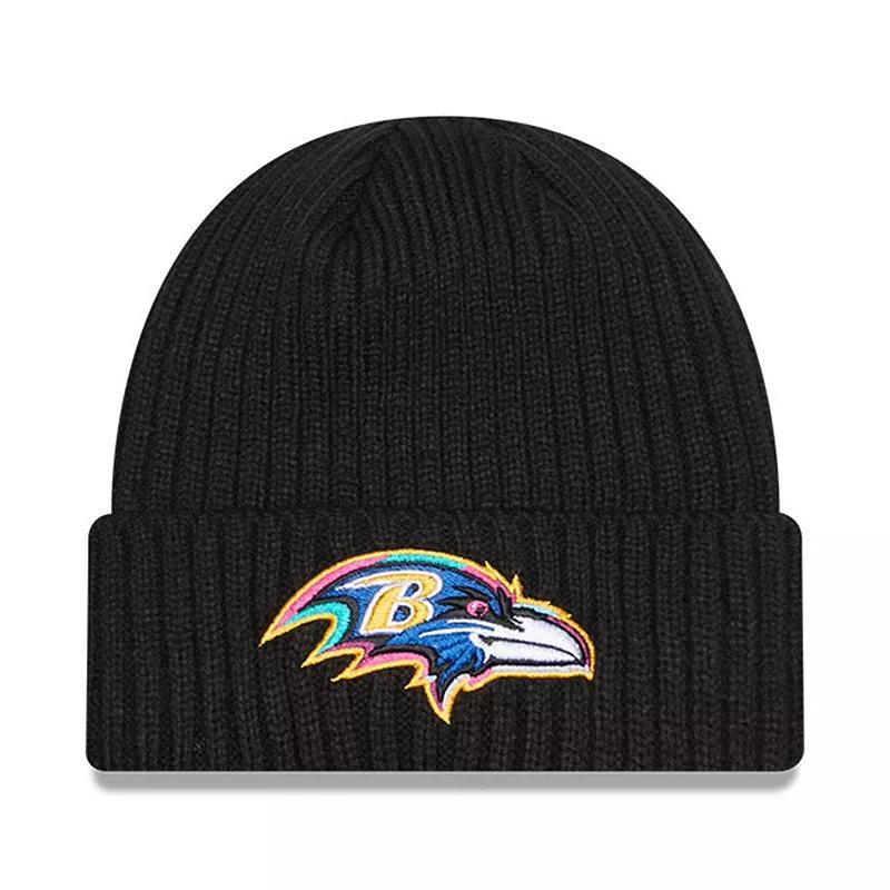 Mens New Era Baltimore Ravens 2024 NFL Crucial Catch Cuffed Knit Hat Product Image