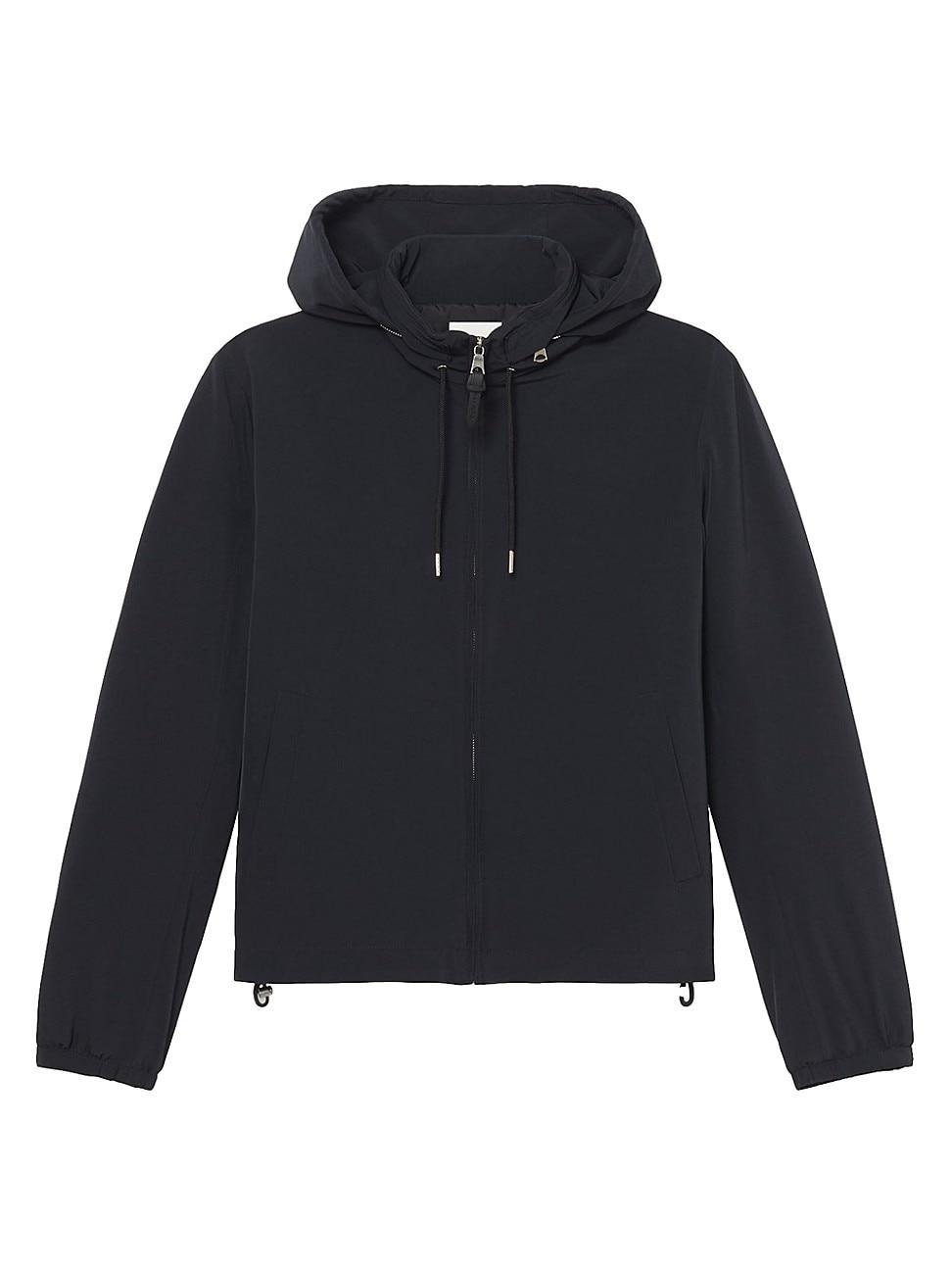 Sandro Hooded Zip-Front Tech Jacket Product Image