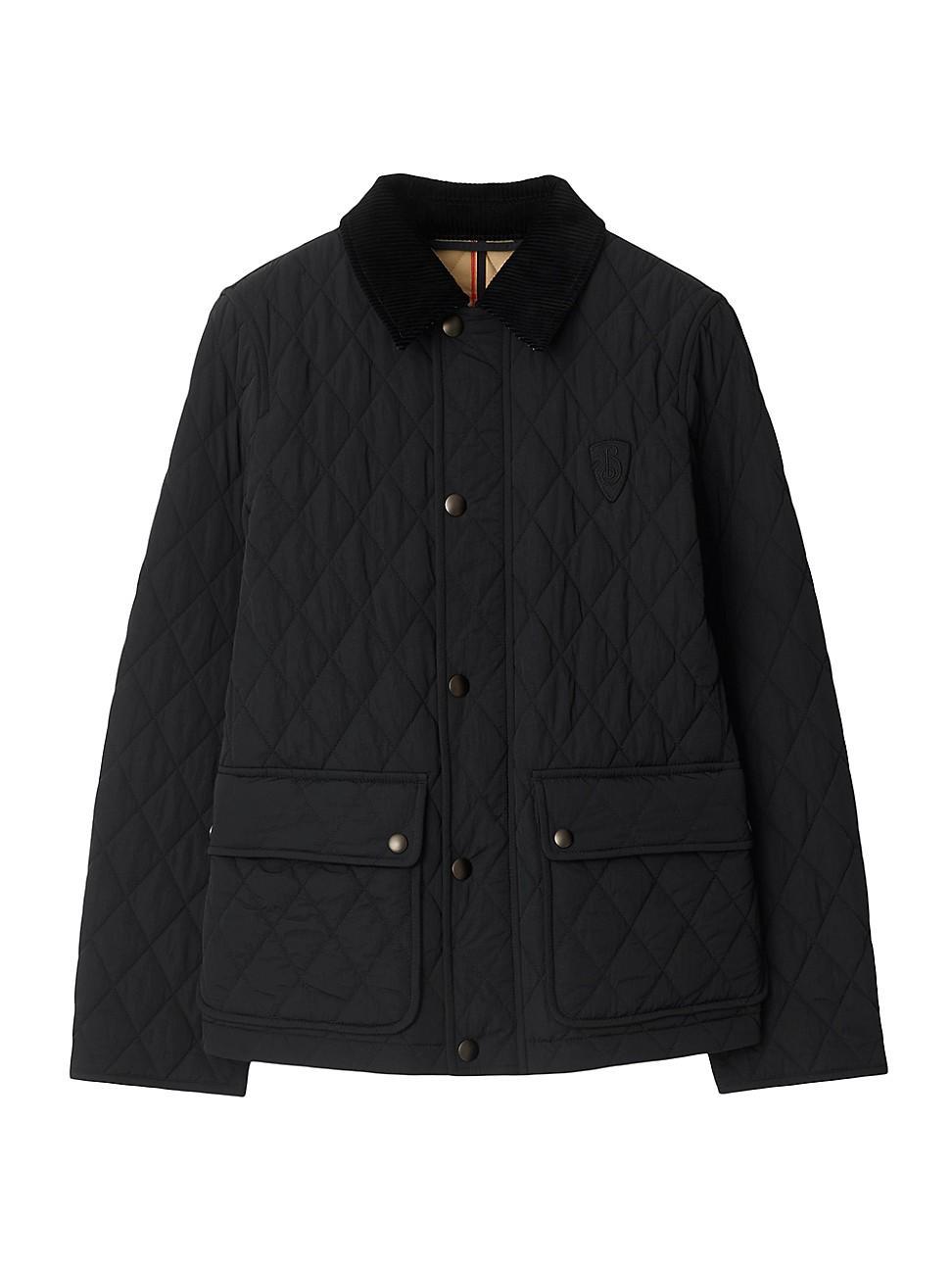 Womens Quilted Collared Coat Product Image