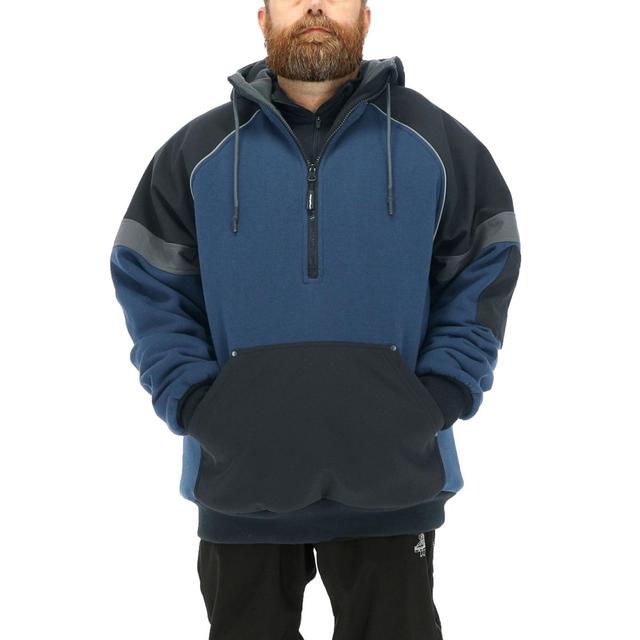 RefrigiWear Mens Frostline Pullover Sweatshirt with Insulated Hoodie Product Image