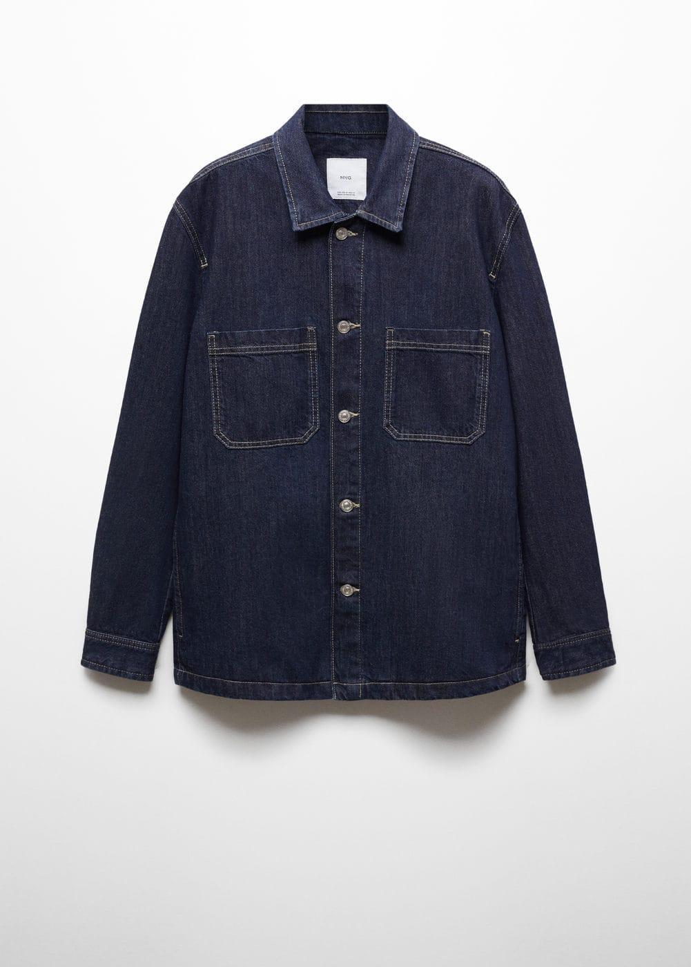 MANGO MAN - Pocket denim overshirt open blueMen Product Image