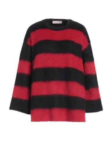 VALENTINO Stripe-pattern Mohair-blend Jumper Product Image