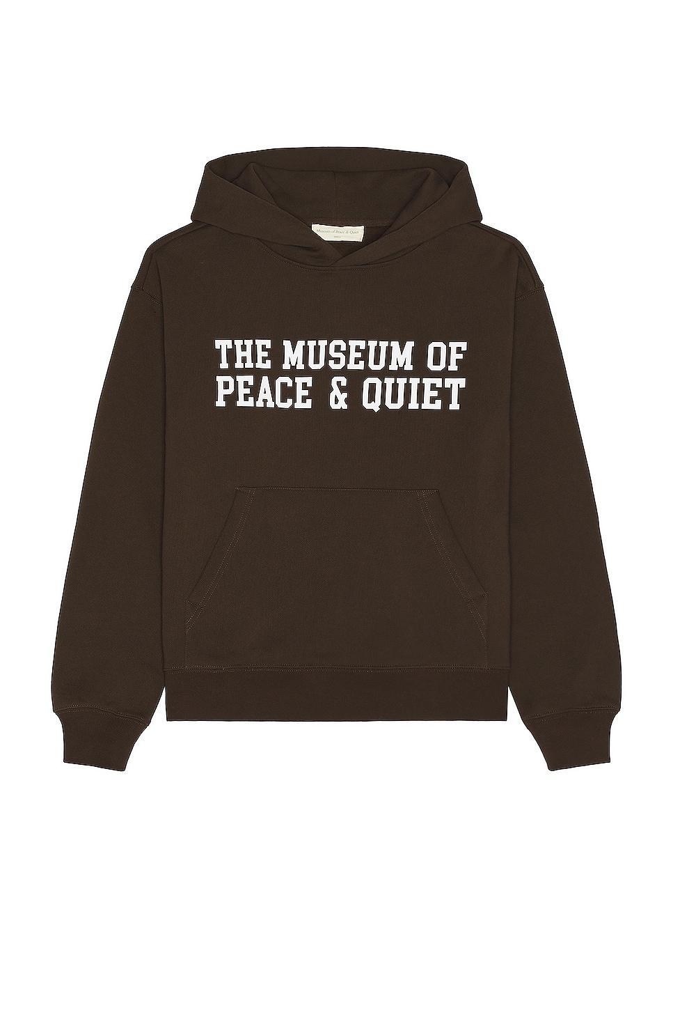 Museum of Peace and Quiet Campus Hoodie in Green Product Image