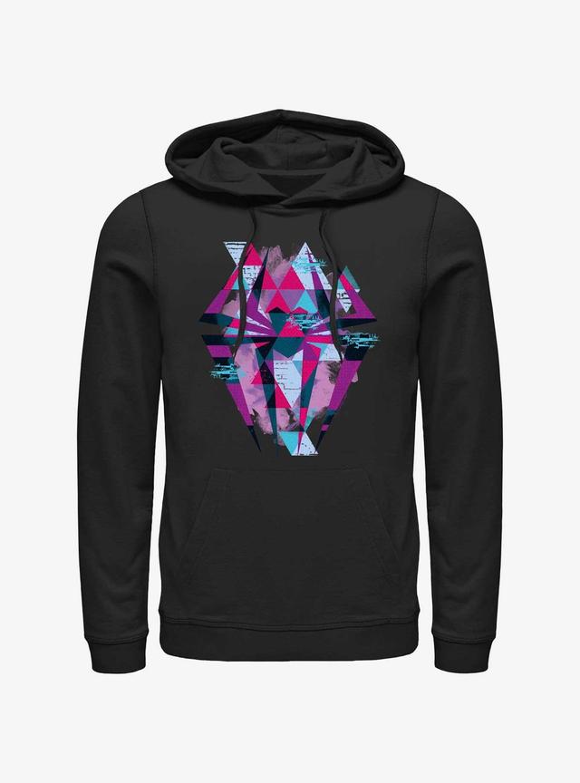 Marvel Spider-Man Spider Symbol Glitch Lines Hoodie Product Image