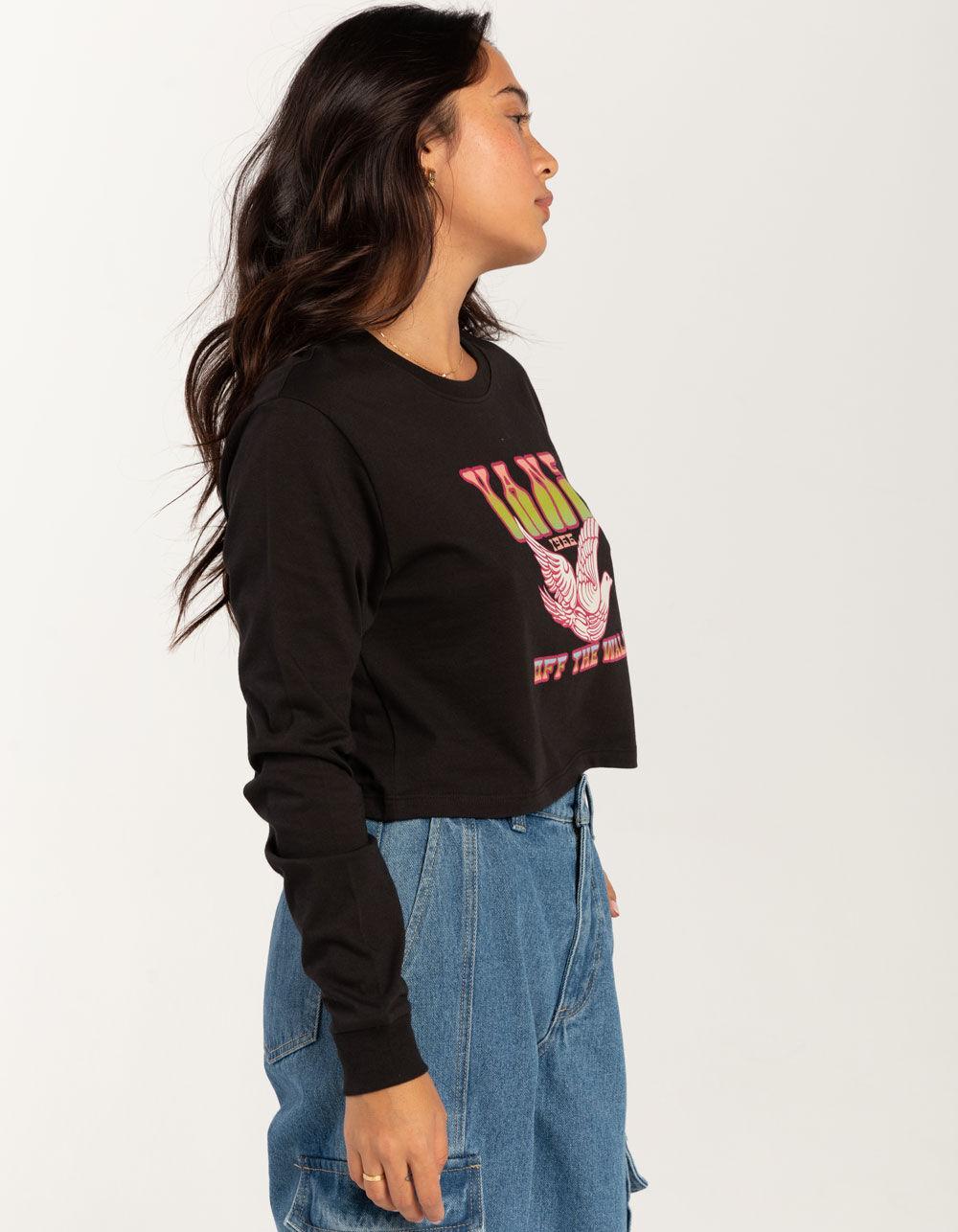 VANS Doves Womens Crop Long Sleeve Boyfriend Tee Product Image