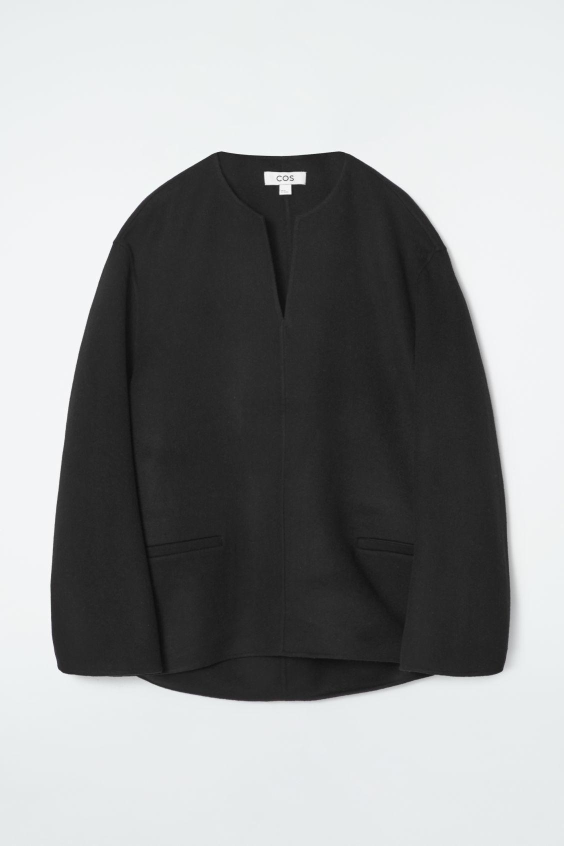 DOUBLE-FACED WOOL BLOUSE Product Image