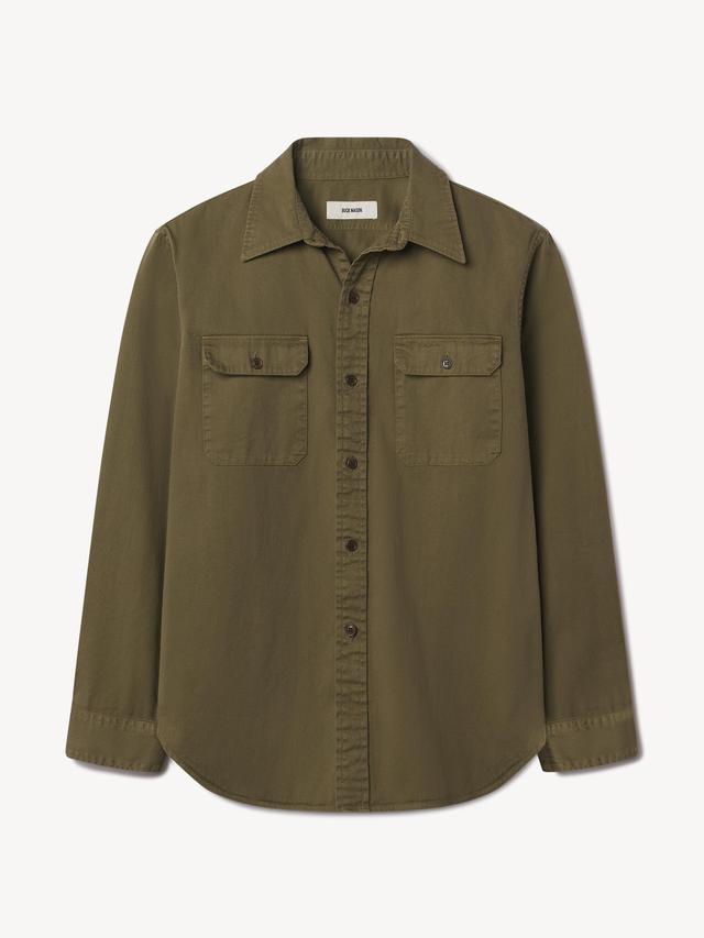 Field Olive Tough Twill Work Shirt Product Image