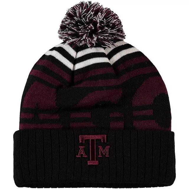 Mens Top of the World /Maroon Texas A&M Aggies Colossal Cuffed Knit Hat with Pom Product Image