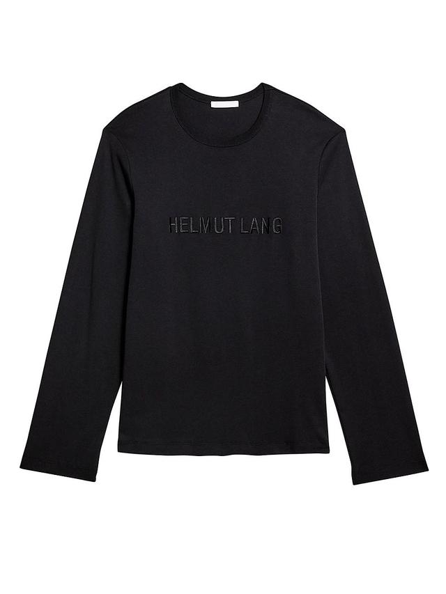 Mens Logo Cotton Long-Sleeve Shirt Product Image