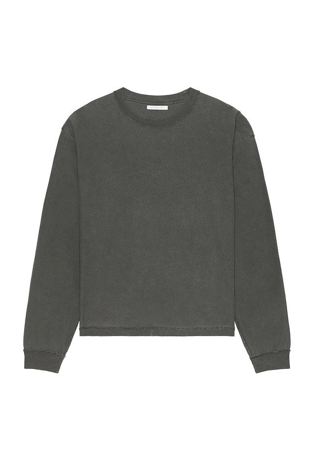 JOHN ELLIOTT Reversed Cropped Ls Tee in Black Product Image