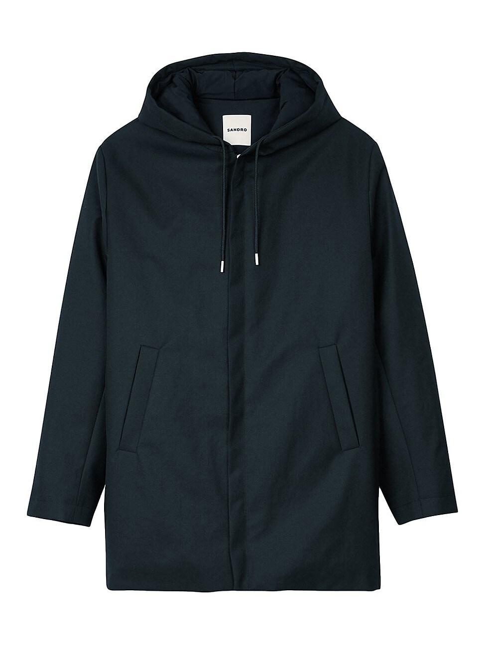 Mens Hooded Parka with Zip Product Image