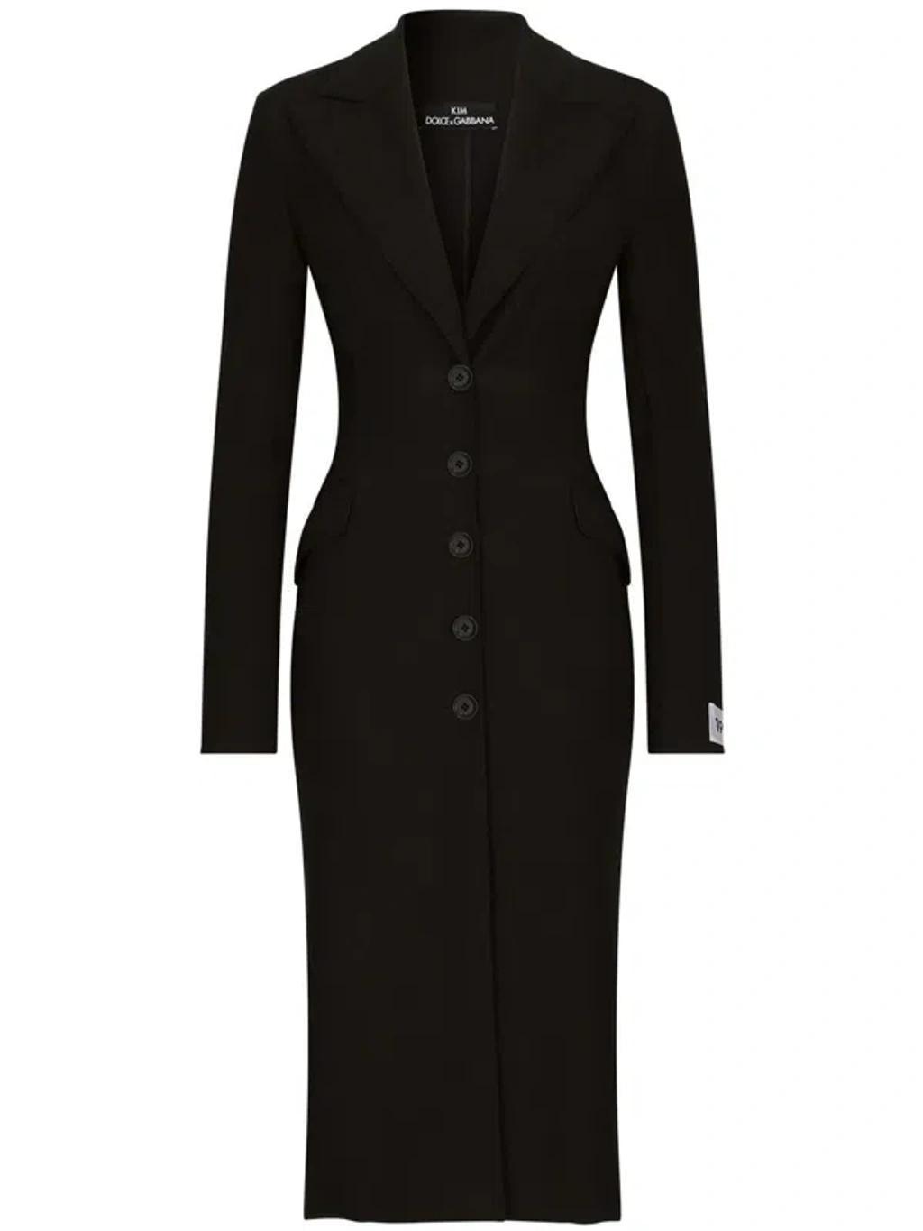 DOLCE & GABBANA Einreihiger Trenchcoat In Black Product Image