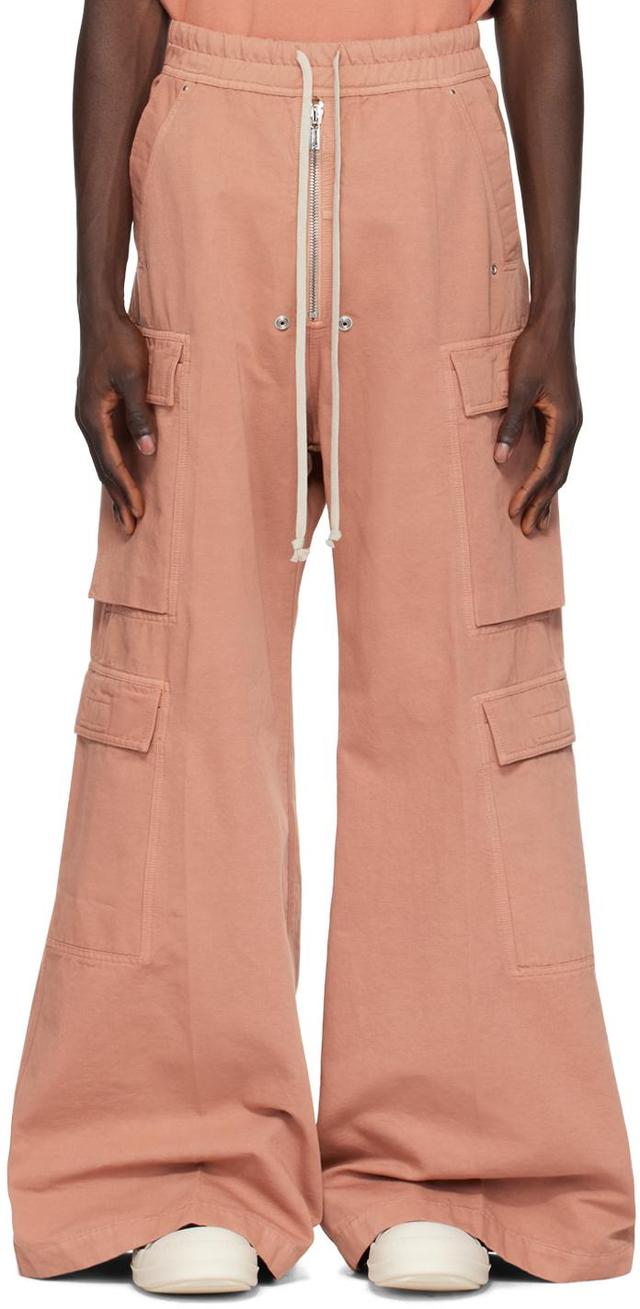 RICK OWENS DRKSHDW Pink Jumbo Bela Cargo Pants Product Image