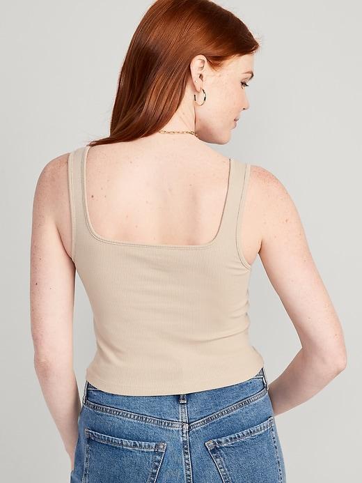 Ultra-Crop Rib-Knit Tank Top Product Image