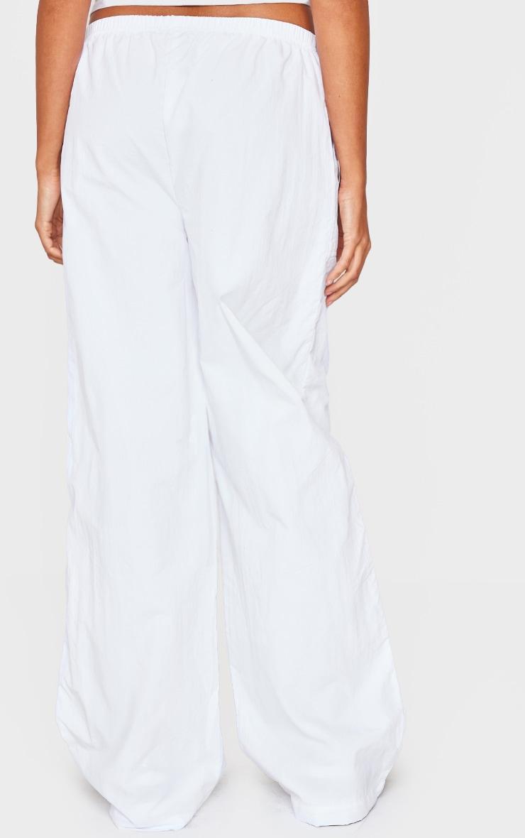 White Shell Wide Leg Pants Product Image