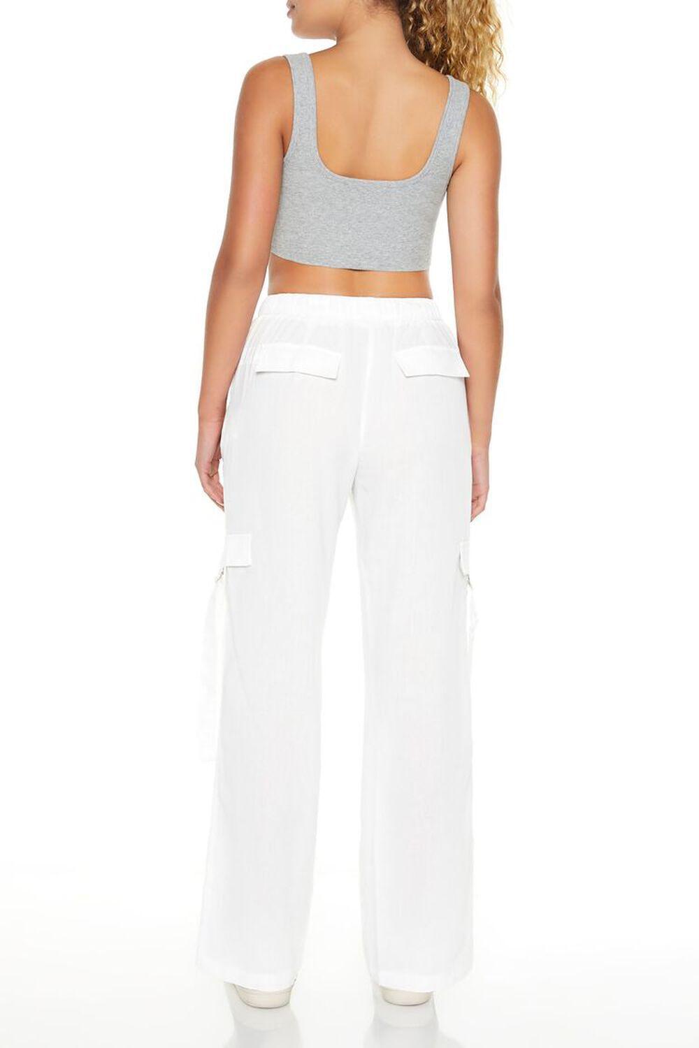 Wide-Leg Utility Cargo Pants | Forever 21 Product Image