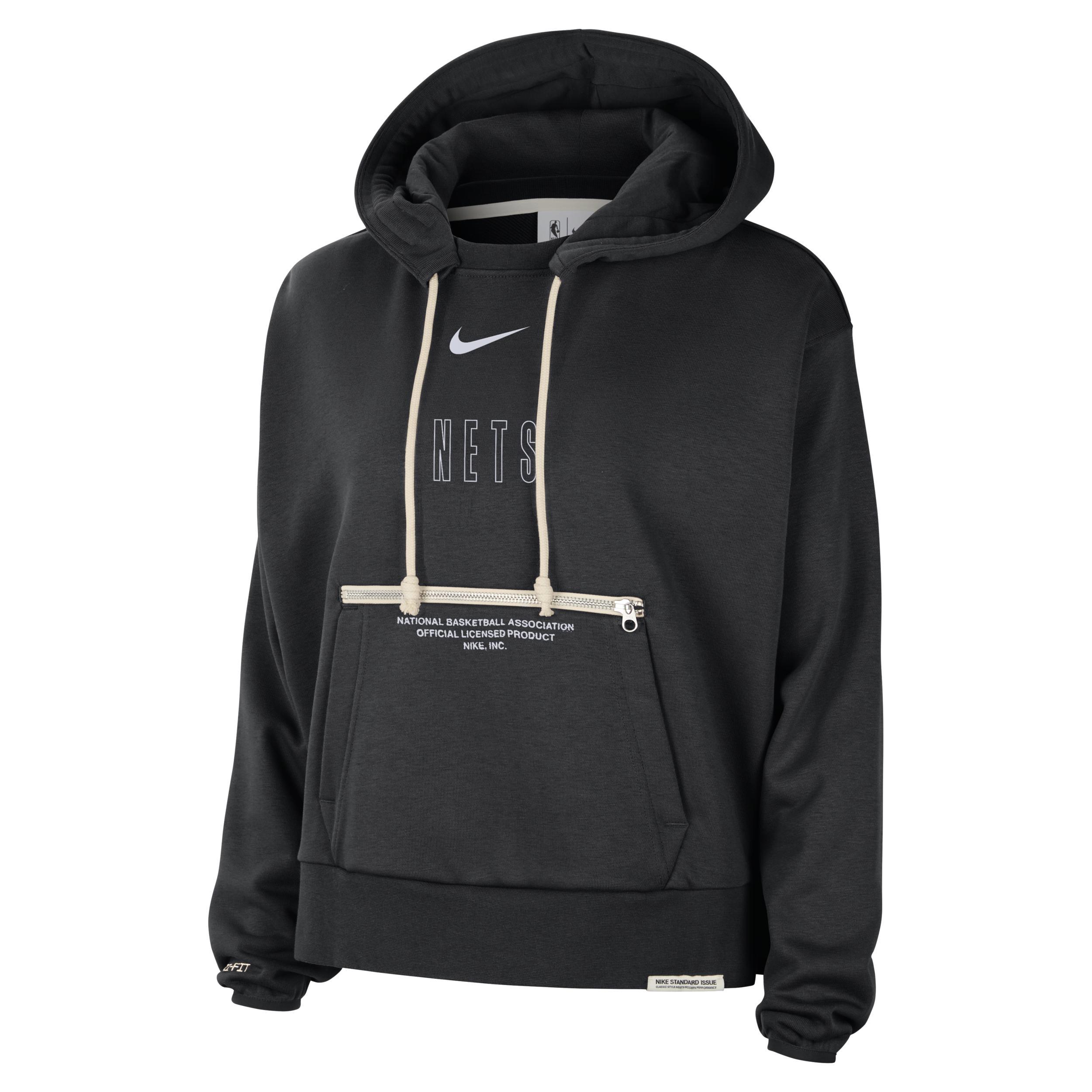 Brooklyn Nets Standard Issue Nike Women's Dri-FIT NBA Pullover Hoodie Product Image