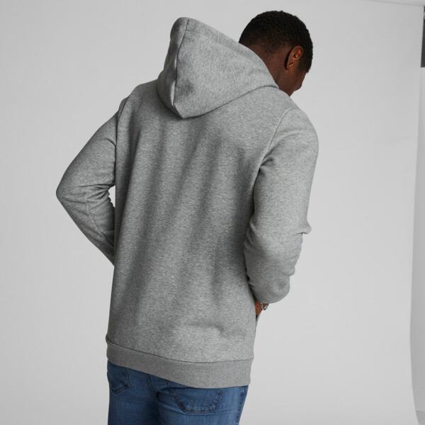 PUMA Big Cat Men's Logo Hoodie in Medium Grey Heather Product Image