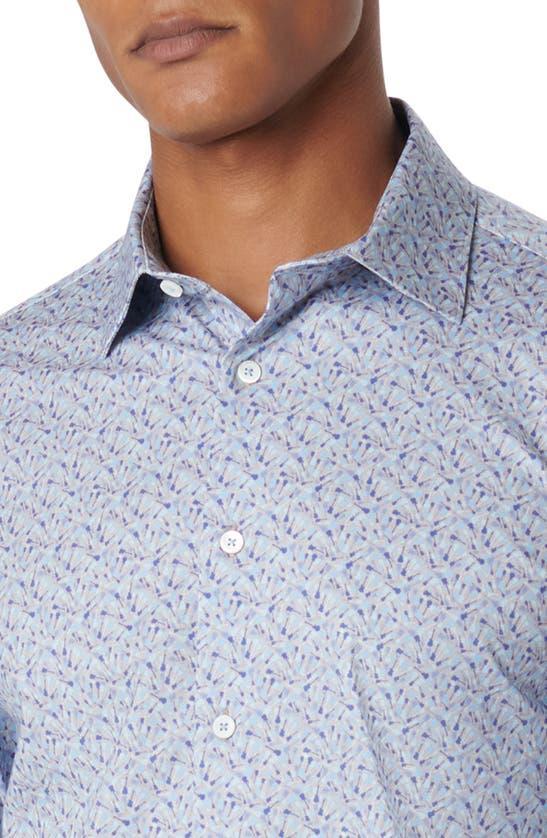 BUGATCHI Men's Ooohcotton James Floral Sport Shirt In Sage Product Image