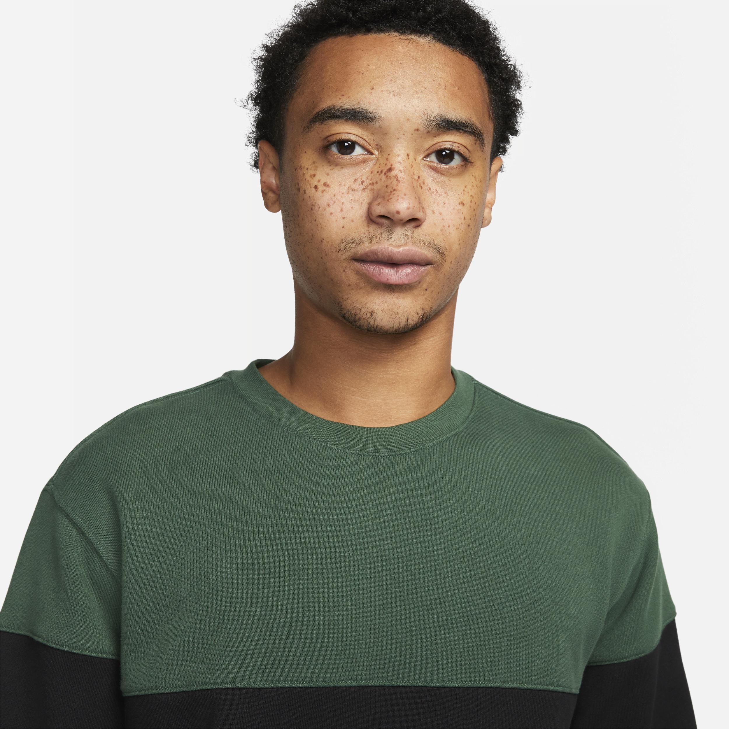 Nike Mens Club French Terry Color-Blocked Crew Product Image