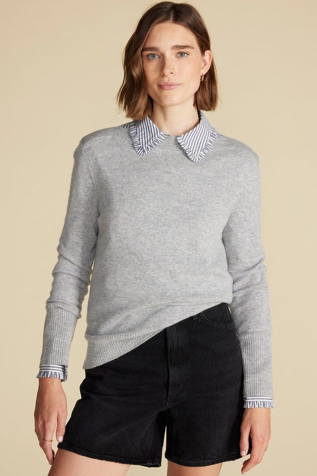 Nadia Cashmere Sweater - Heather Grey Product Image