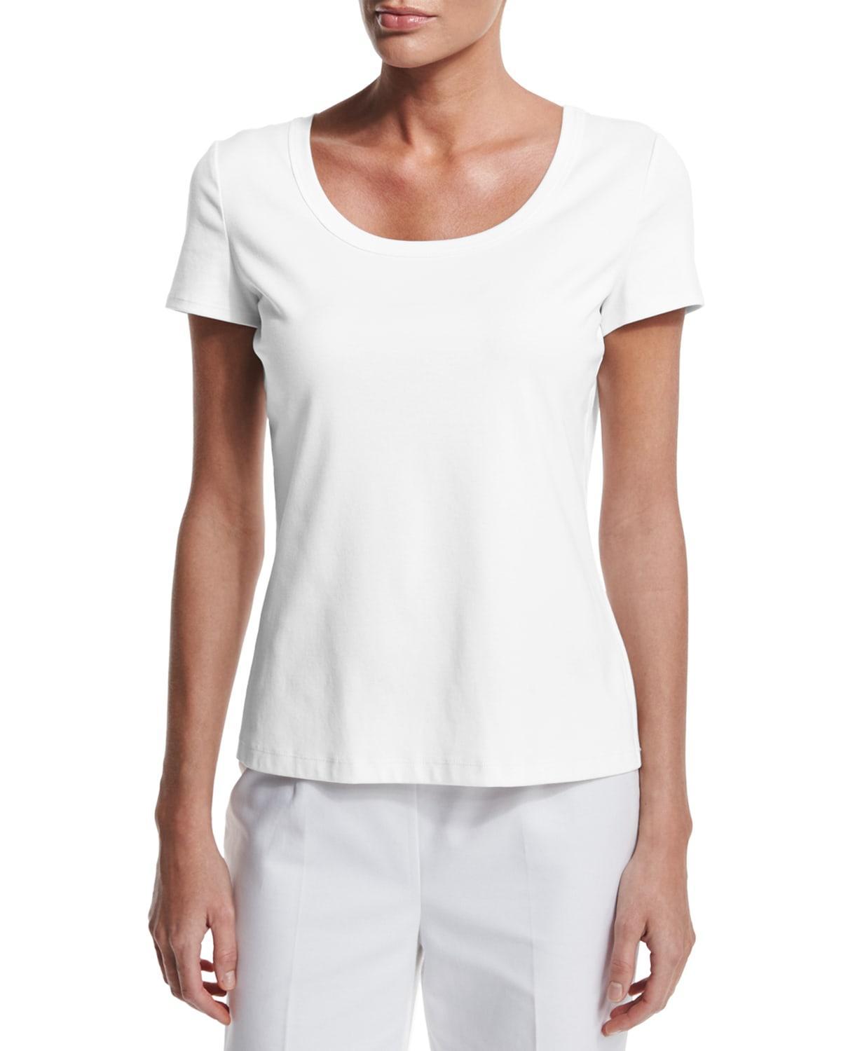 Cotton-Stretch Basic Tee Product Image