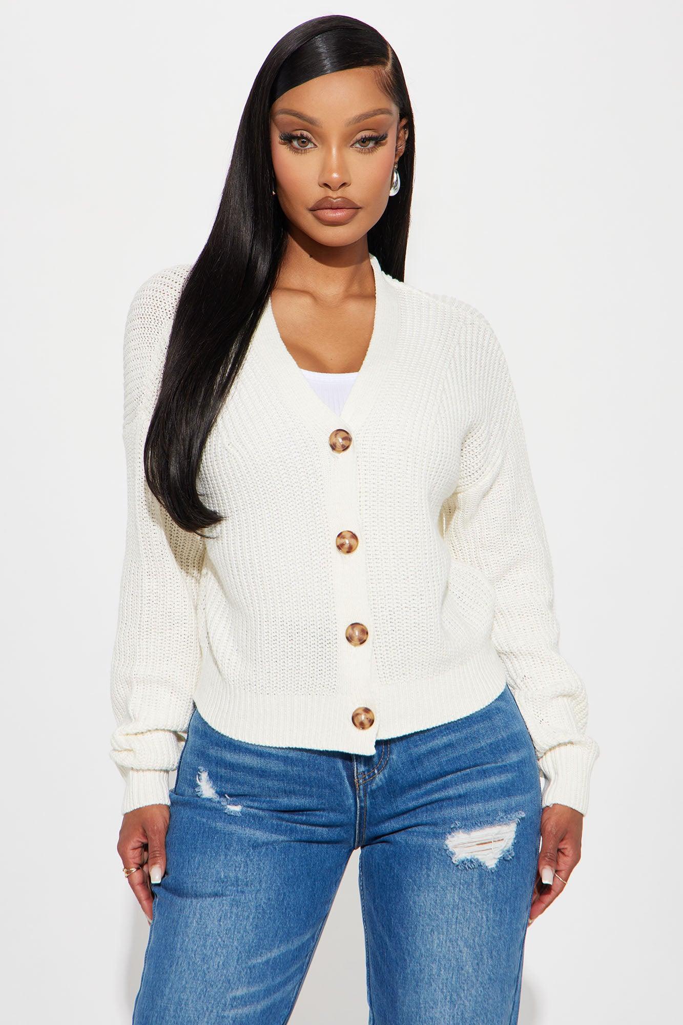 All About The Details Cardigan - Ivory Product Image