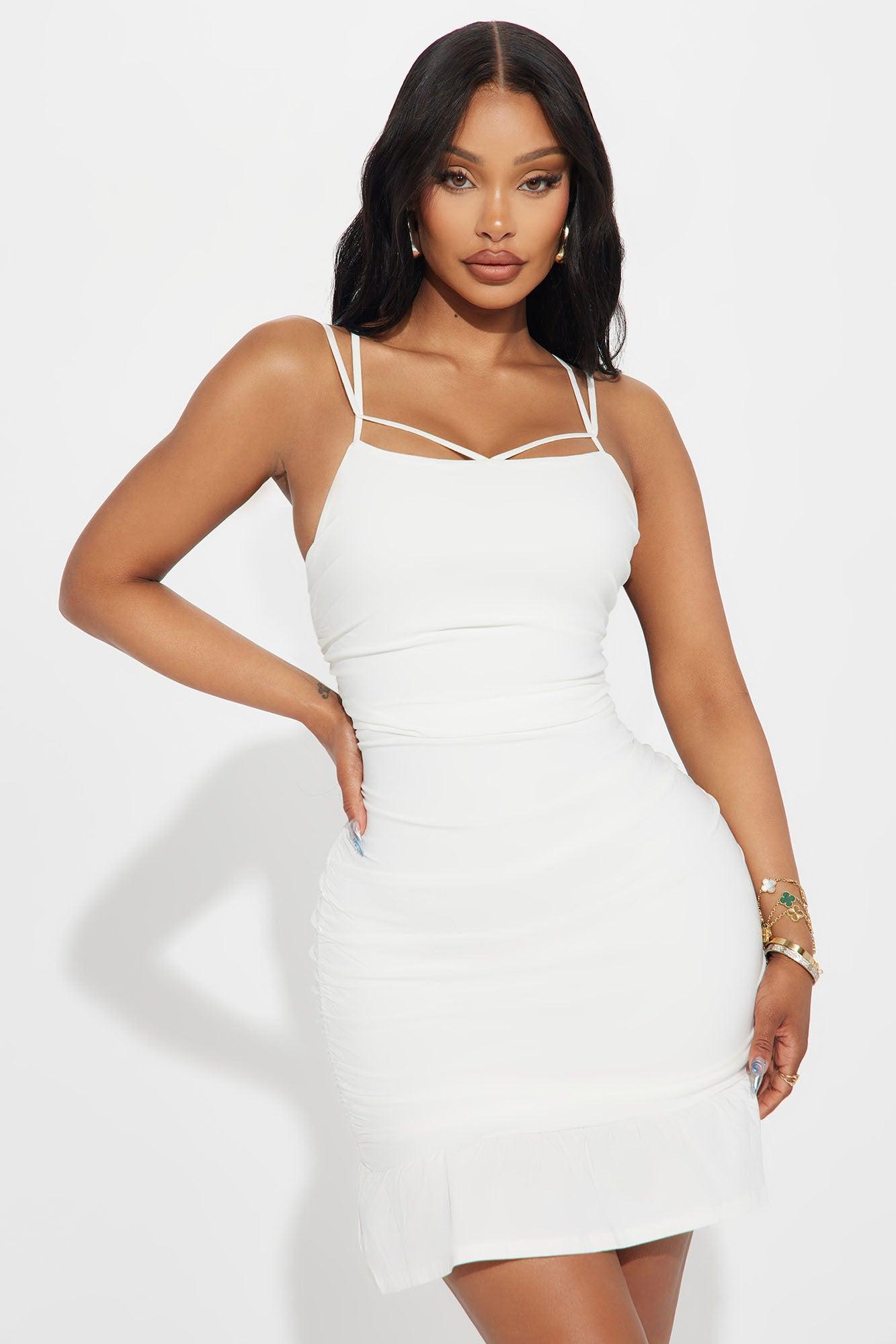 Piper Poplin Mini Dress - Off White Product Image