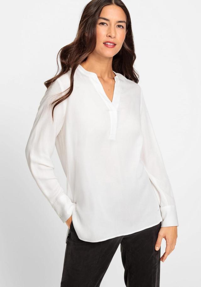 Olsen Womens Long Sleeve Tunic Blouse Product Image