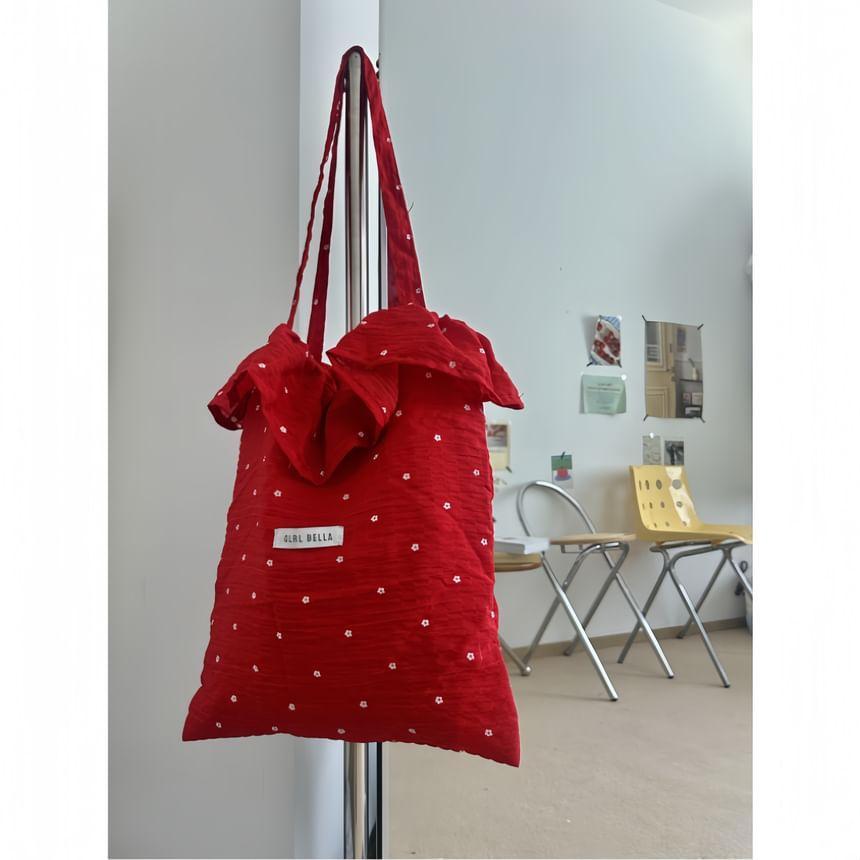 Floral Ruffle Shopper Bag Product Image