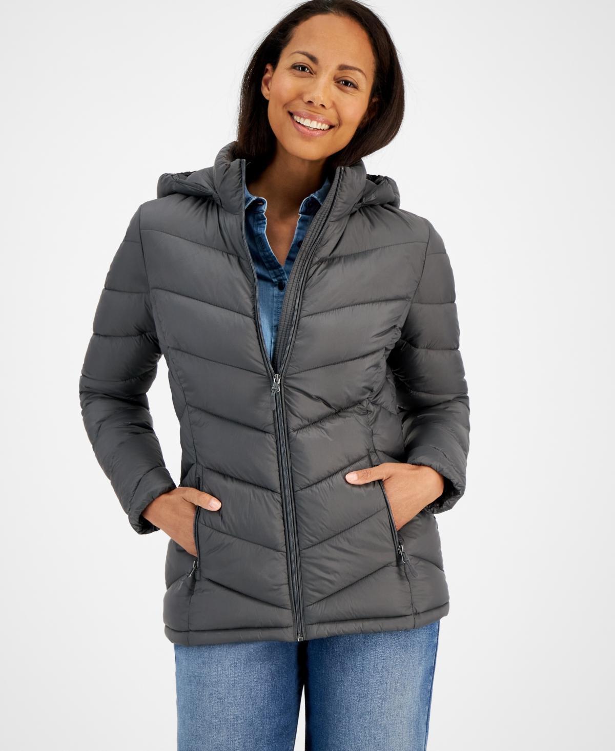 Charter Club Womens Packable Hooded Puffer Coat, Created for Macys Product Image