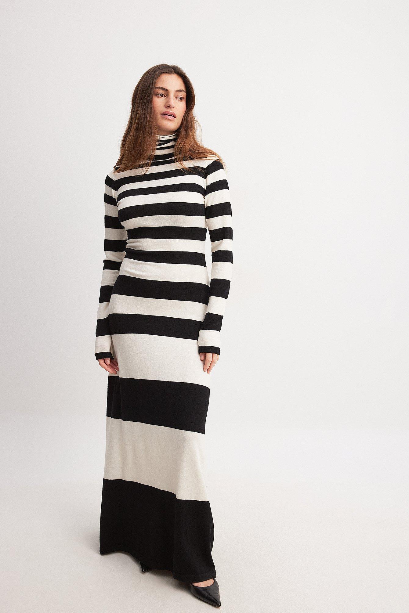 Fine Knitted Striped Maxi Dress product image