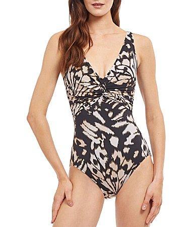 Womens Miss Butterfly Twisted One-Piece Swimsuit Product Image