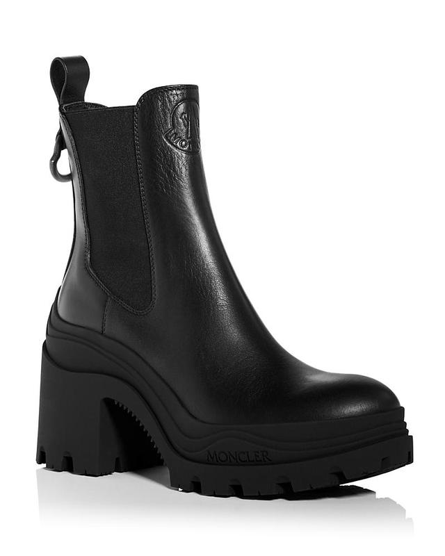 Moncler Womens Envile Platform Block Heel Chelsea Boots Product Image