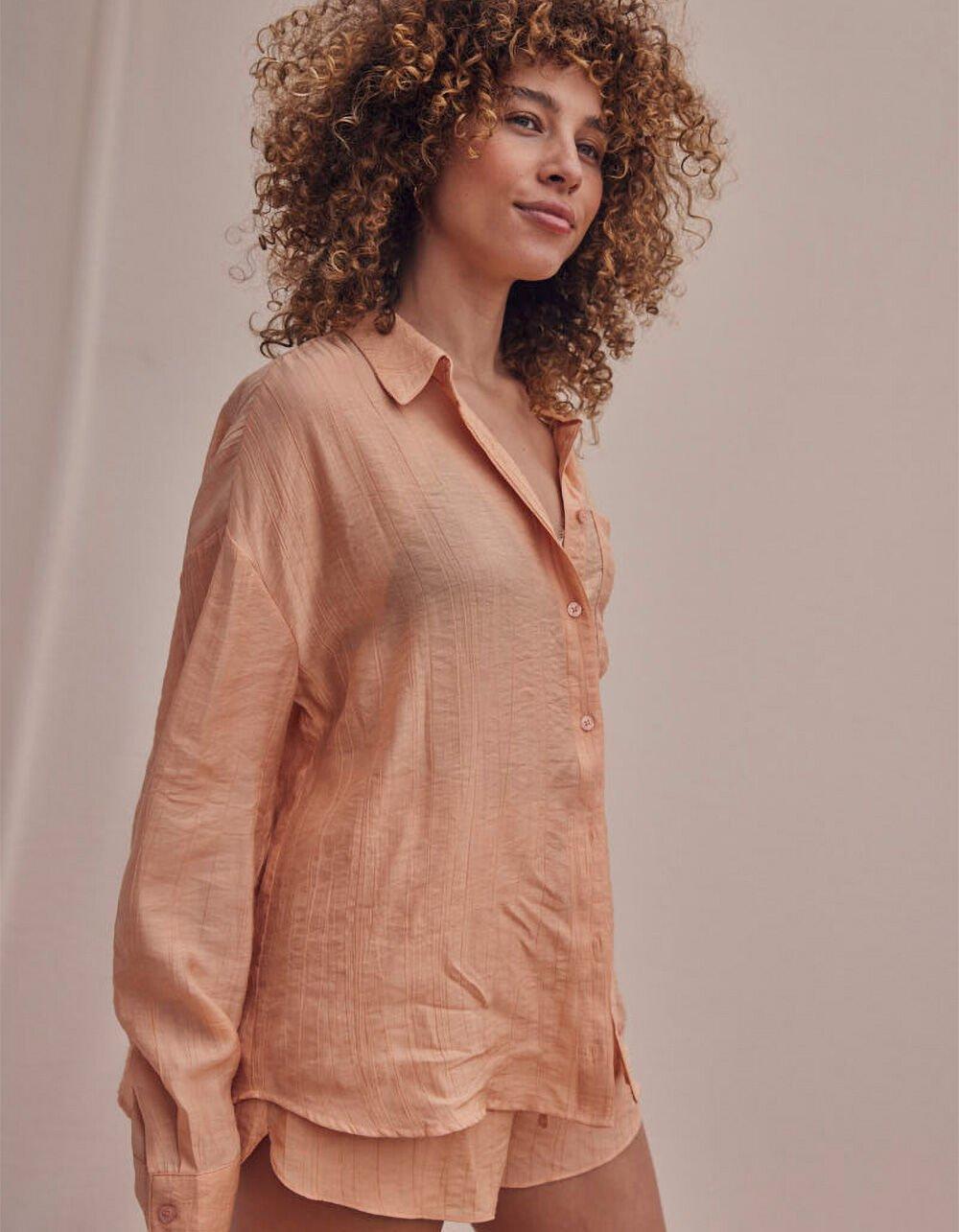 WEST OF MELROSE Textured Button Up Womens Shirt Product Image