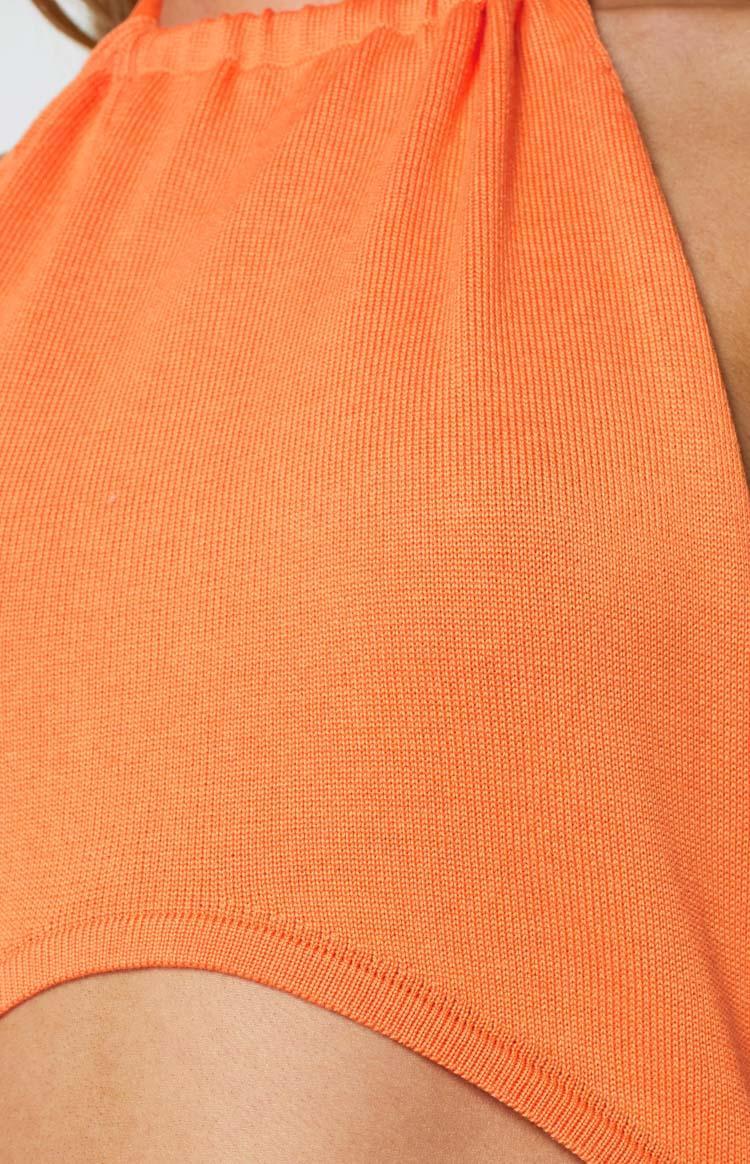 Halley Orange Mini Dress Product Image