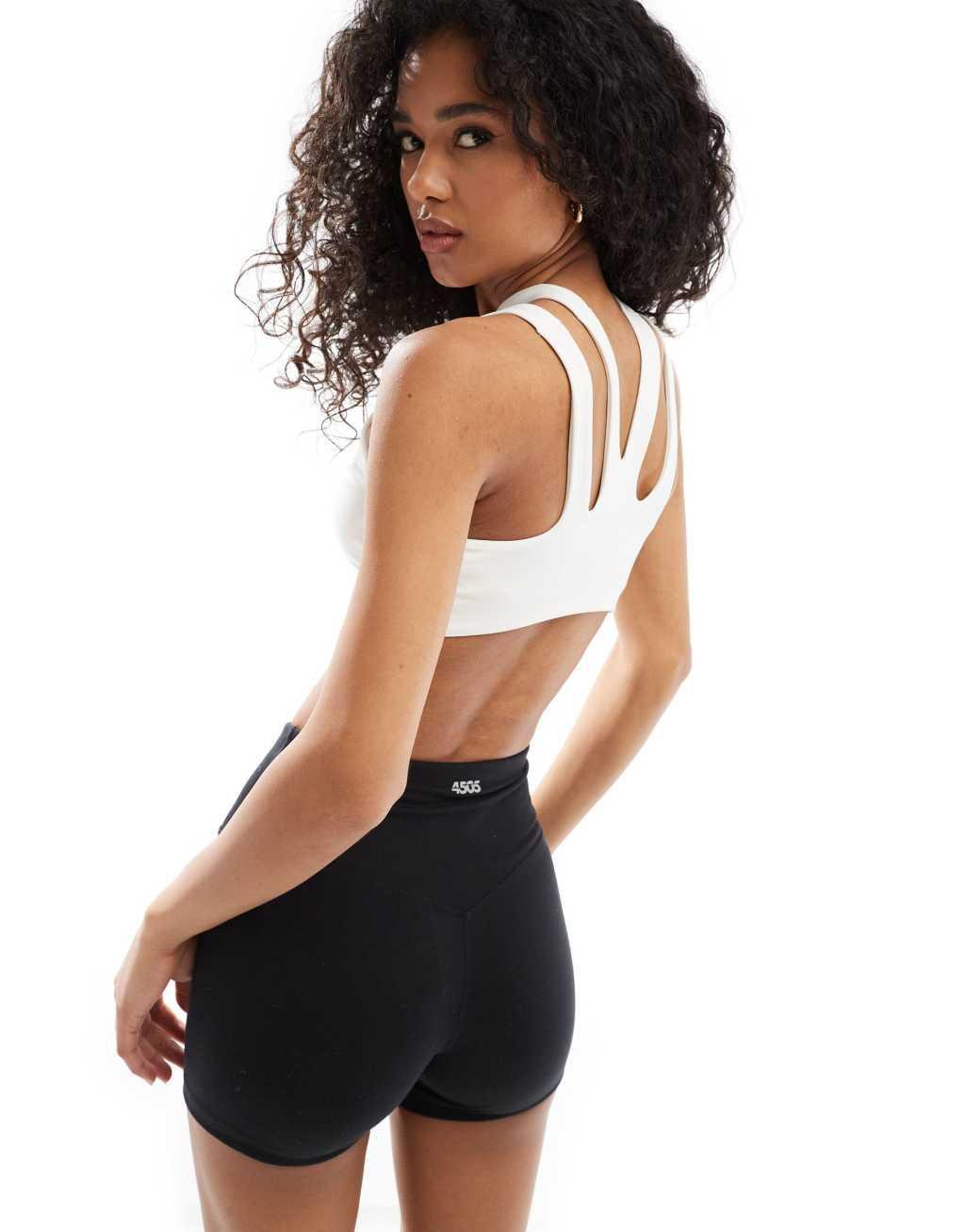 Nike Training Indy freestyle light support sports bra in white Product Image