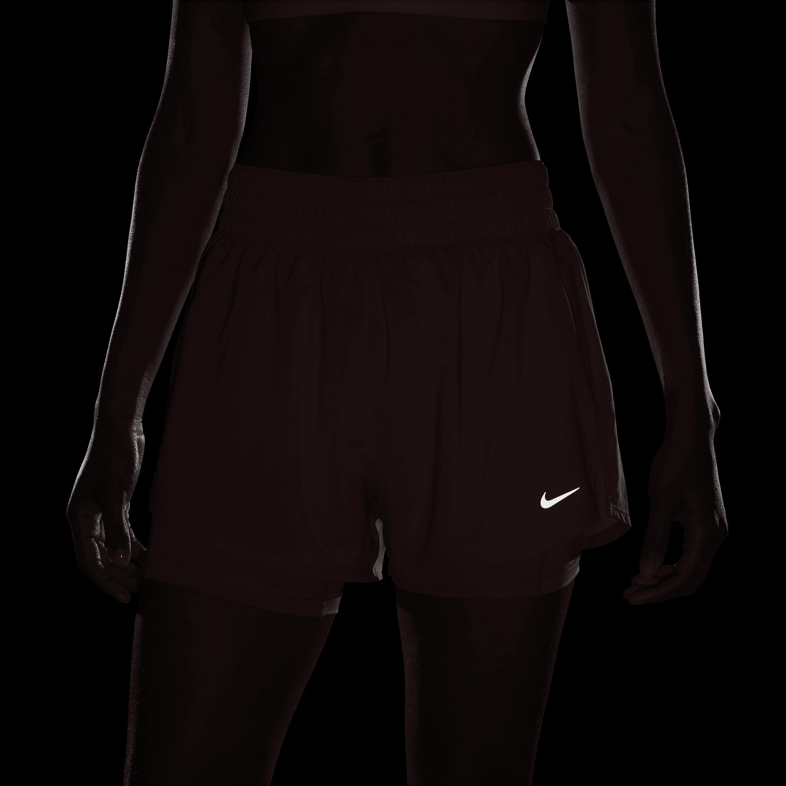 Nike Women's One Dri-FIT High-Waisted 3" 2-in-1 Shorts Product Image