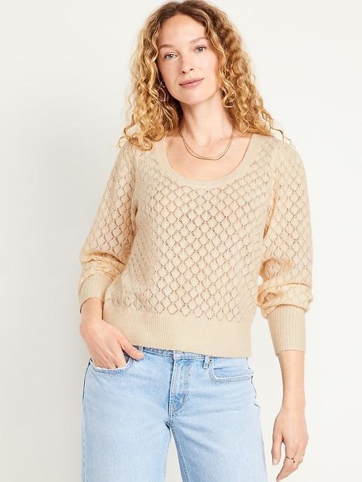 Pointelle Sweater Product Image