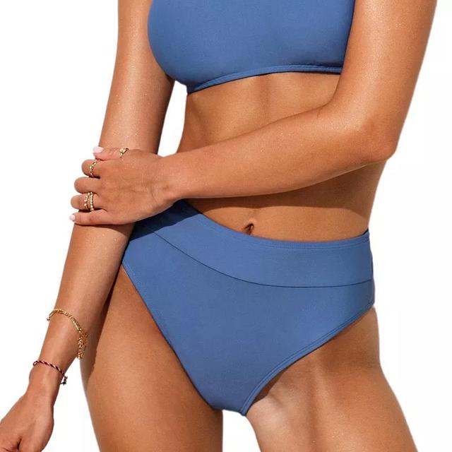 Womens CUPSHE Banded Cheeky High-Waisted Bikini Bottoms Product Image