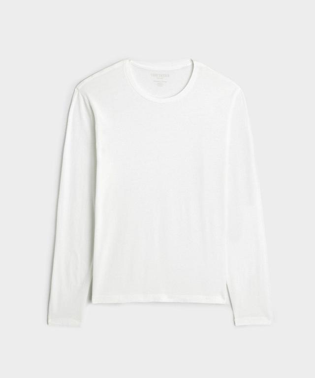 Made in L.A. Premium Jersey Long Sleeve T-Shirt in White Product Image